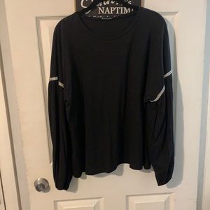 Zara sequined sleeved shirt.